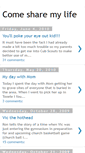 Mobile Screenshot of comesharemylife.blogspot.com
