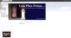 Desktop Screenshot of lospiesfrios.blogspot.com