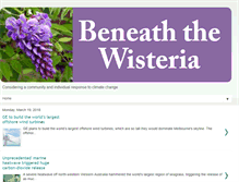 Tablet Screenshot of beneaththewisteria.blogspot.com
