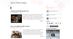 Desktop Screenshot of facesfromaziajs.blogspot.com