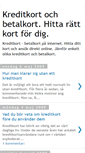 Mobile Screenshot of kreditkort-betalkort.blogspot.com