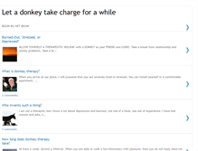 Tablet Screenshot of donkey-therapy.blogspot.com