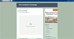 Desktop Screenshot of newhampshiregenealogy.blogspot.com