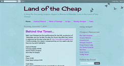 Desktop Screenshot of landofthecheap.blogspot.com