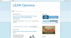 Desktop Screenshot of leanopinions.blogspot.com