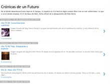 Tablet Screenshot of cronicasdeunfuturo.blogspot.com