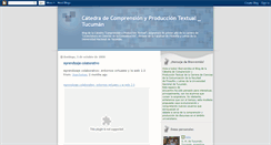 Desktop Screenshot of catedracomprensionyproducciontextual.blogspot.com
