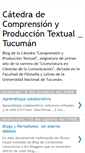 Mobile Screenshot of catedracomprensionyproducciontextual.blogspot.com