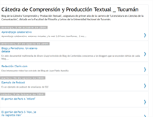 Tablet Screenshot of catedracomprensionyproducciontextual.blogspot.com