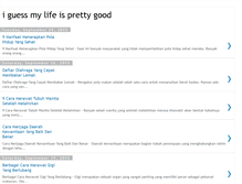 Tablet Screenshot of iguessmylifeisprettygood.blogspot.com