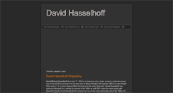 Desktop Screenshot of davidhasselhoffs.blogspot.com