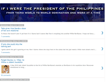 Tablet Screenshot of ifiwasthepresidentofthephilippines.blogspot.com
