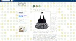 Desktop Screenshot of handmadepurseblog.blogspot.com