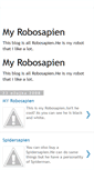 Mobile Screenshot of myrobosapien.blogspot.com