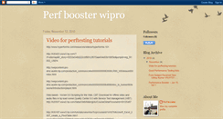 Desktop Screenshot of perfboosterwipro.blogspot.com