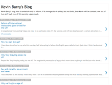 Tablet Screenshot of kevinbarrysblog.blogspot.com