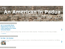 Tablet Screenshot of americaninpadua.blogspot.com