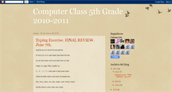 Desktop Screenshot of computerclass5th.blogspot.com