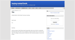 Desktop Screenshot of buyingmutualfunds.blogspot.com
