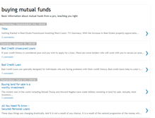 Tablet Screenshot of buyingmutualfunds.blogspot.com