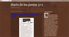 Desktop Screenshot of diariodelospoetas3mas1.blogspot.com