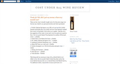 Desktop Screenshot of costunder25winereview.blogspot.com