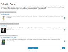 Tablet Screenshot of eclecticcorset.blogspot.com
