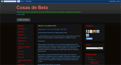 Desktop Screenshot of cosasdebeto.blogspot.com
