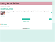 Tablet Screenshot of naomikathleen.blogspot.com