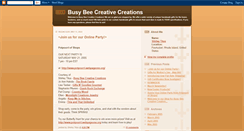 Desktop Screenshot of busybeecreativecreations.blogspot.com