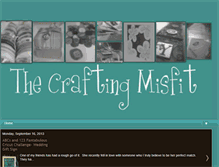 Tablet Screenshot of craftingmisfit.blogspot.com