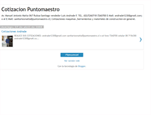 Tablet Screenshot of cotizacionpuntomaestro.blogspot.com