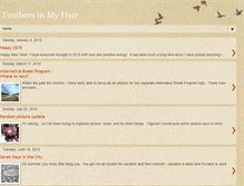 Tablet Screenshot of feathers-in-my-hair.blogspot.com