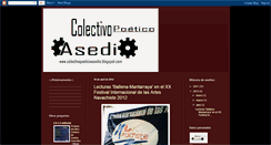 Desktop Screenshot of colectivopoeticoasedio.blogspot.com