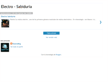Tablet Screenshot of electro-sabiduria.blogspot.com
