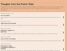 Tablet Screenshot of prairietableministries.blogspot.com