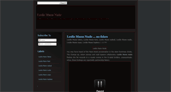 Desktop Screenshot of lesliemannnude.blogspot.com
