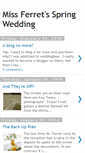 Mobile Screenshot of missferretsspringwedding2010.blogspot.com