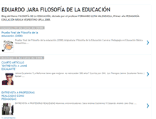 Tablet Screenshot of eduardojarafilosofiadelaeducacion.blogspot.com