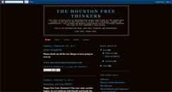 Desktop Screenshot of houstonfreethinkers.blogspot.com