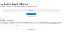 Tablet Screenshot of meandminedesign.blogspot.com