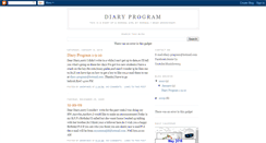 Desktop Screenshot of diary-program.blogspot.com