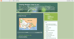 Desktop Screenshot of chasingdisasters.blogspot.com