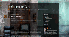 Desktop Screenshot of girlgreening.blogspot.com