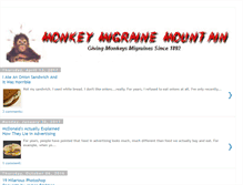 Tablet Screenshot of monkeymigraine.blogspot.com