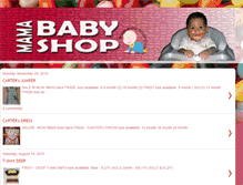 Tablet Screenshot of mamababyshop.blogspot.com