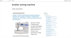 Desktop Screenshot of finestbrothersewingmachinereviews.blogspot.com