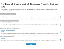 Tablet Screenshot of chronicdischarge.blogspot.com