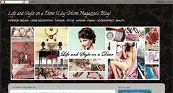 Desktop Screenshot of lifeandstyleonadime.blogspot.com