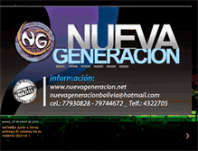 Tablet Screenshot of nuevageneracionbolivia.blogspot.com